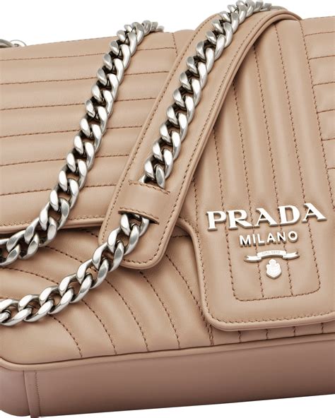 Leather Prada Diagramme Bag